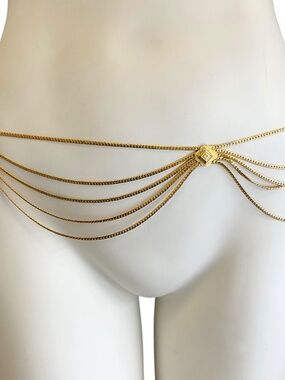 Dior | Accessories | Christian Dior Gold Tone Multi Strand  display picture 2